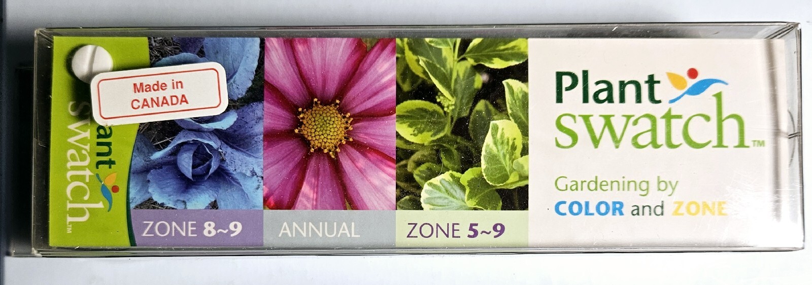 Plant Swatch Book Gardening by Color And Zone- Made In Canada- New & Sealed