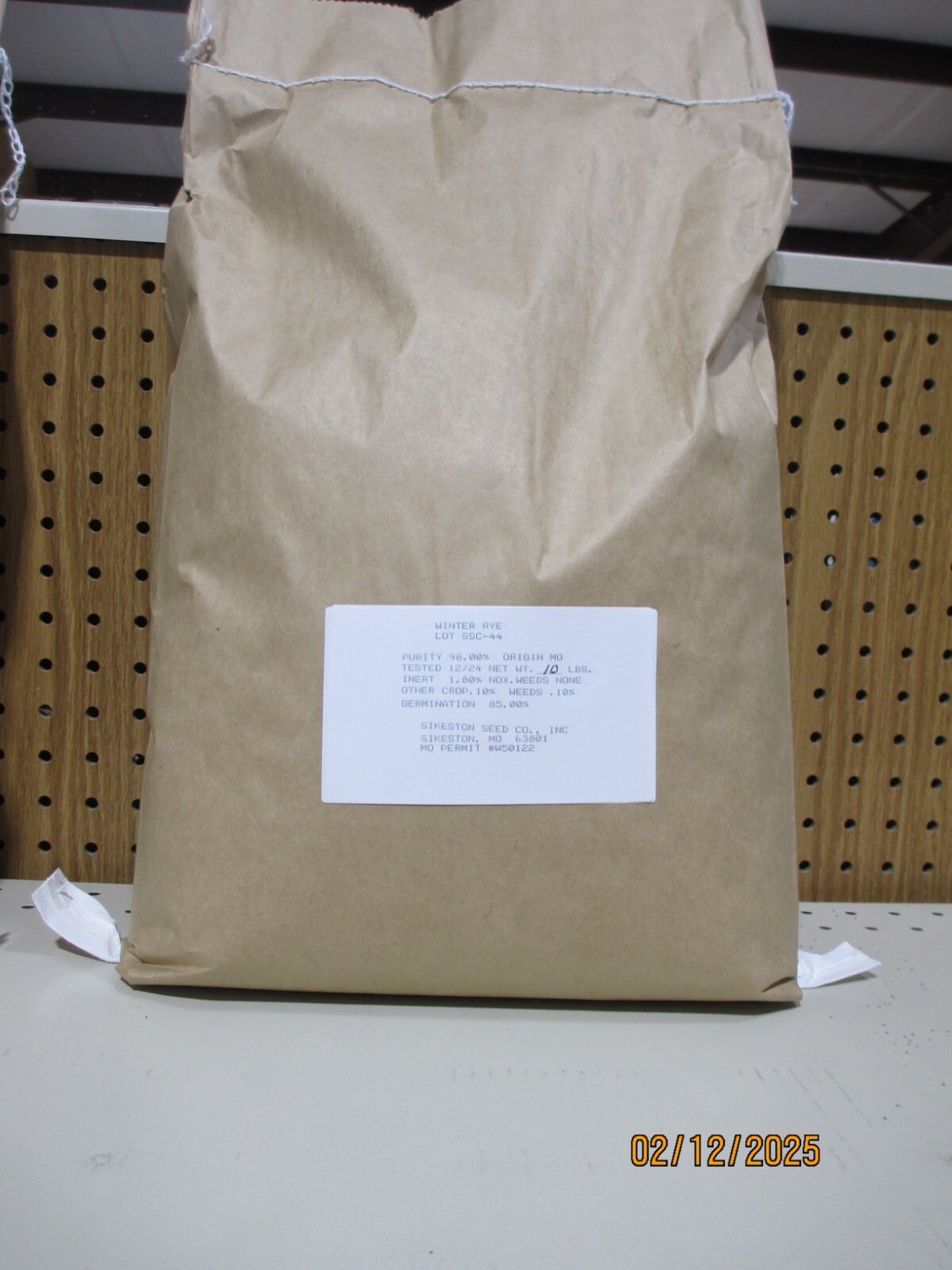10 LBS WINTER RYE SEED Deer Food Plot Garden Cover Crop Horse Cattle Pasture