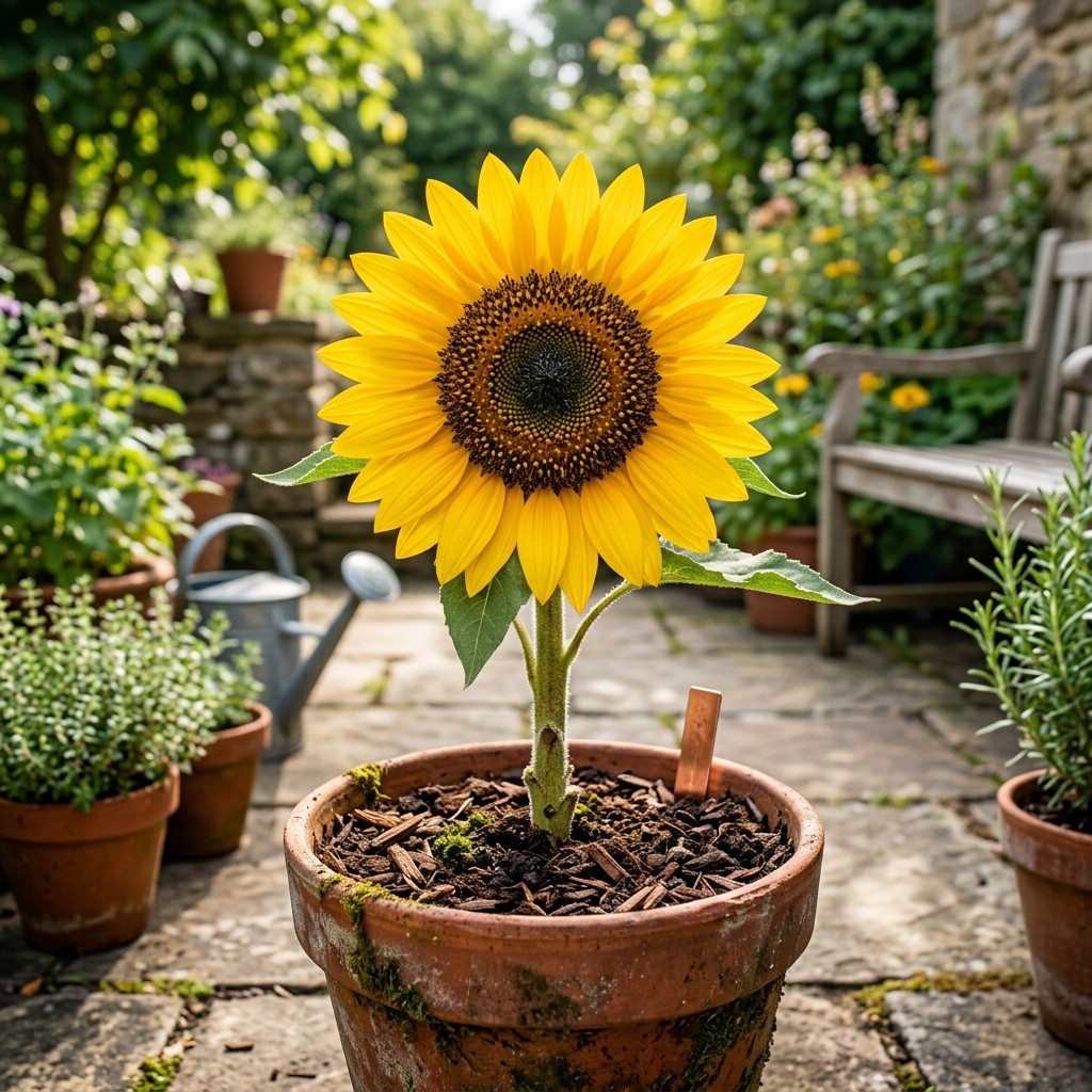 100 Dwarf Sunspot Sunflower Seeds for Planting – Giant Yellow Blooms on Short