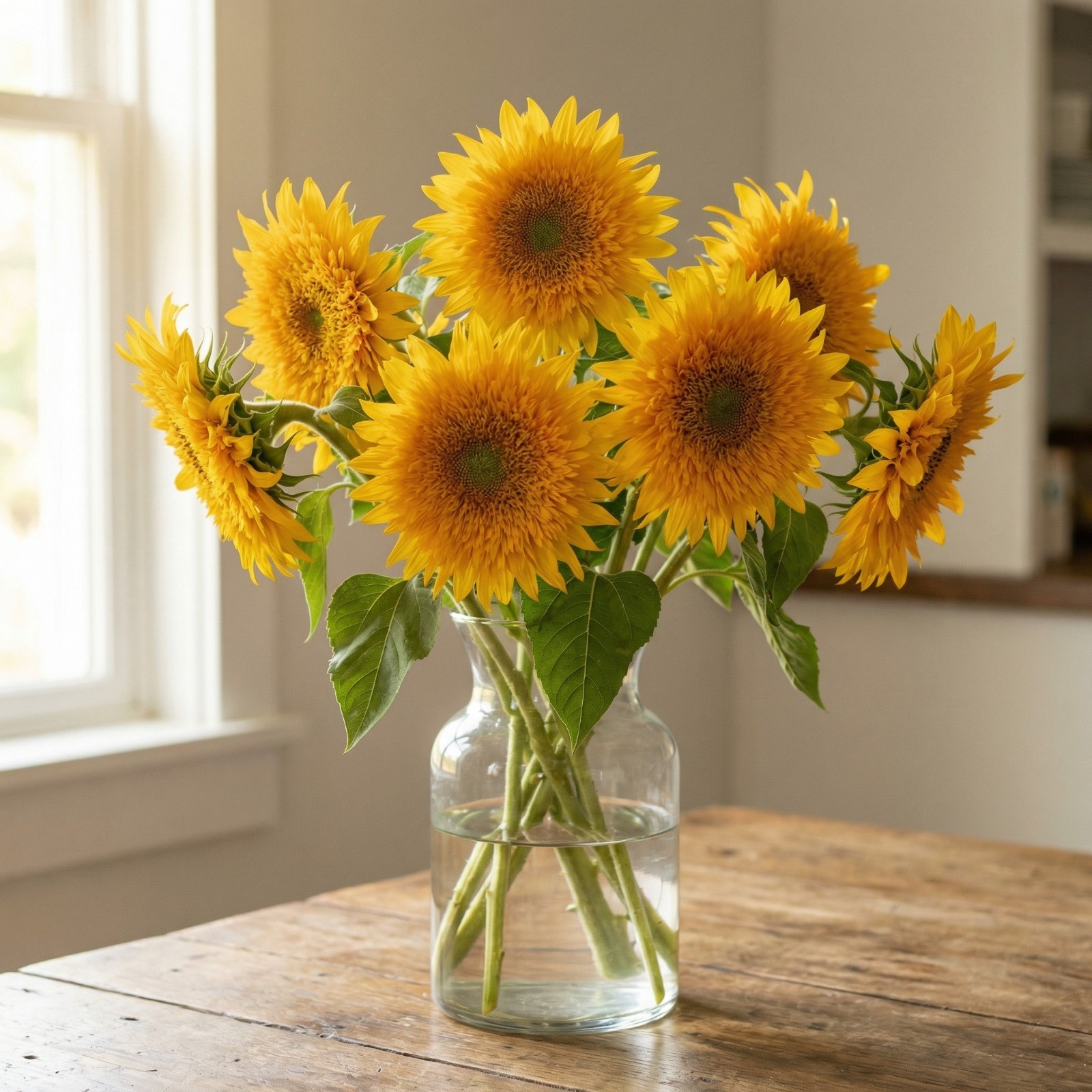 Sunflower DOUBLE SUN Non-GMO Annual Cut Flower Fresh Seed Non-GMO 100 Seeds!