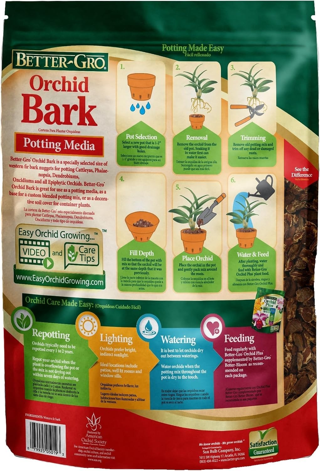 4 Quarts of Versatile Orchid Bark – Ideal for Repotting and Water Retention