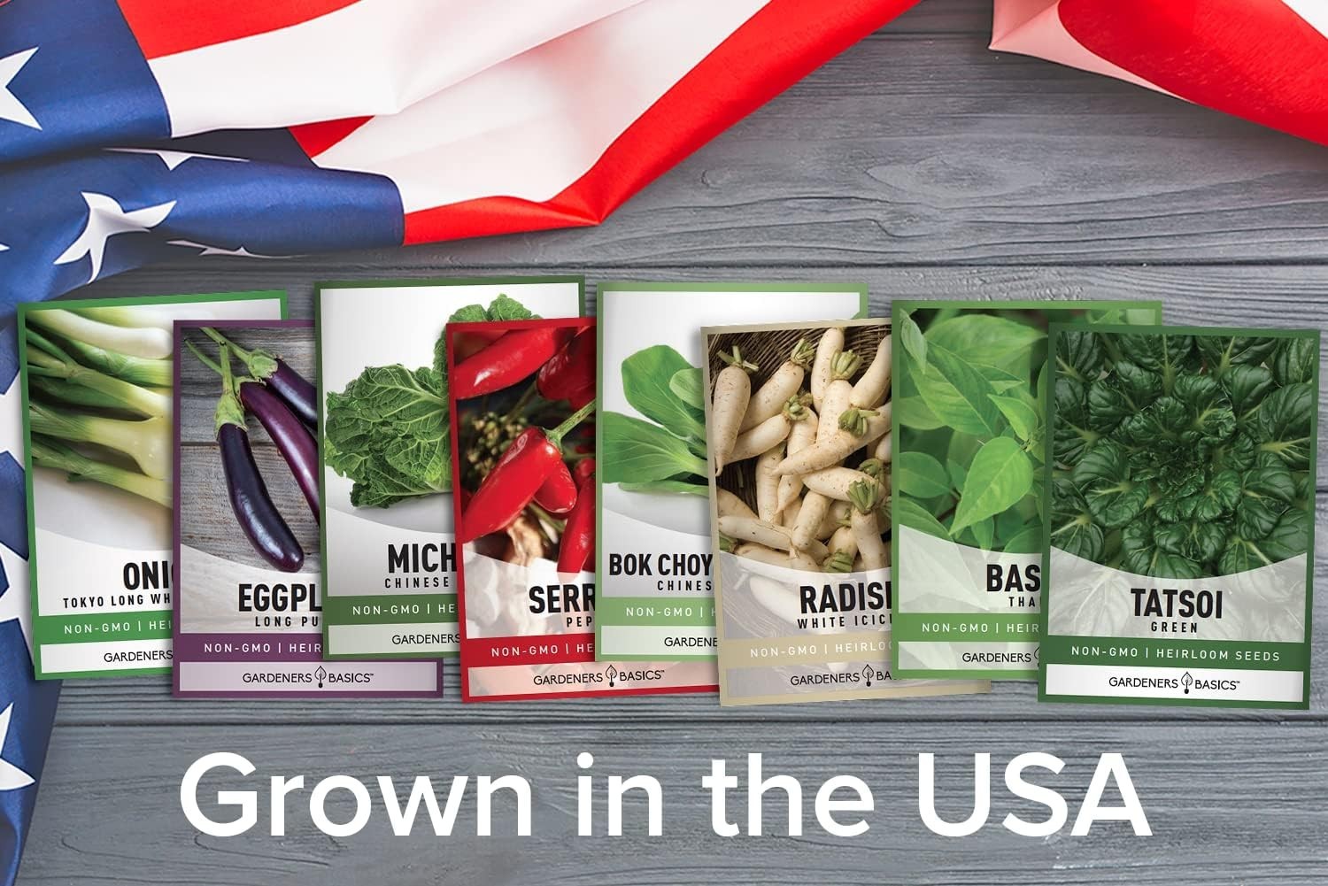 Non-GMO Heirloom Asian Vegetable Seeds – 8 Varieties