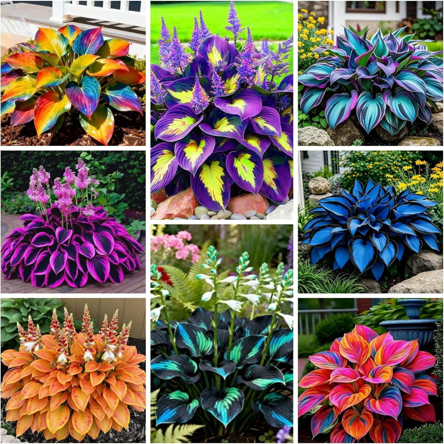 280+ Hosta Seeds for Planting Perennial Heart-Shaped Hosta Bare Roots – Rich Fol