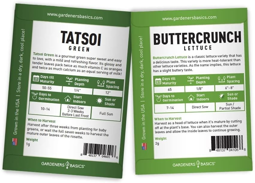 5 Variety Hydroponic Seed Pack: GMO-Free Indoor/Outdoor Greens for Family Gar…