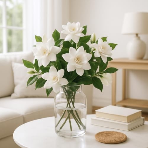 Jasmine Gardenia August Beauty Live Plant – Shrub, Outdoor, Partial Sun, USDA 8