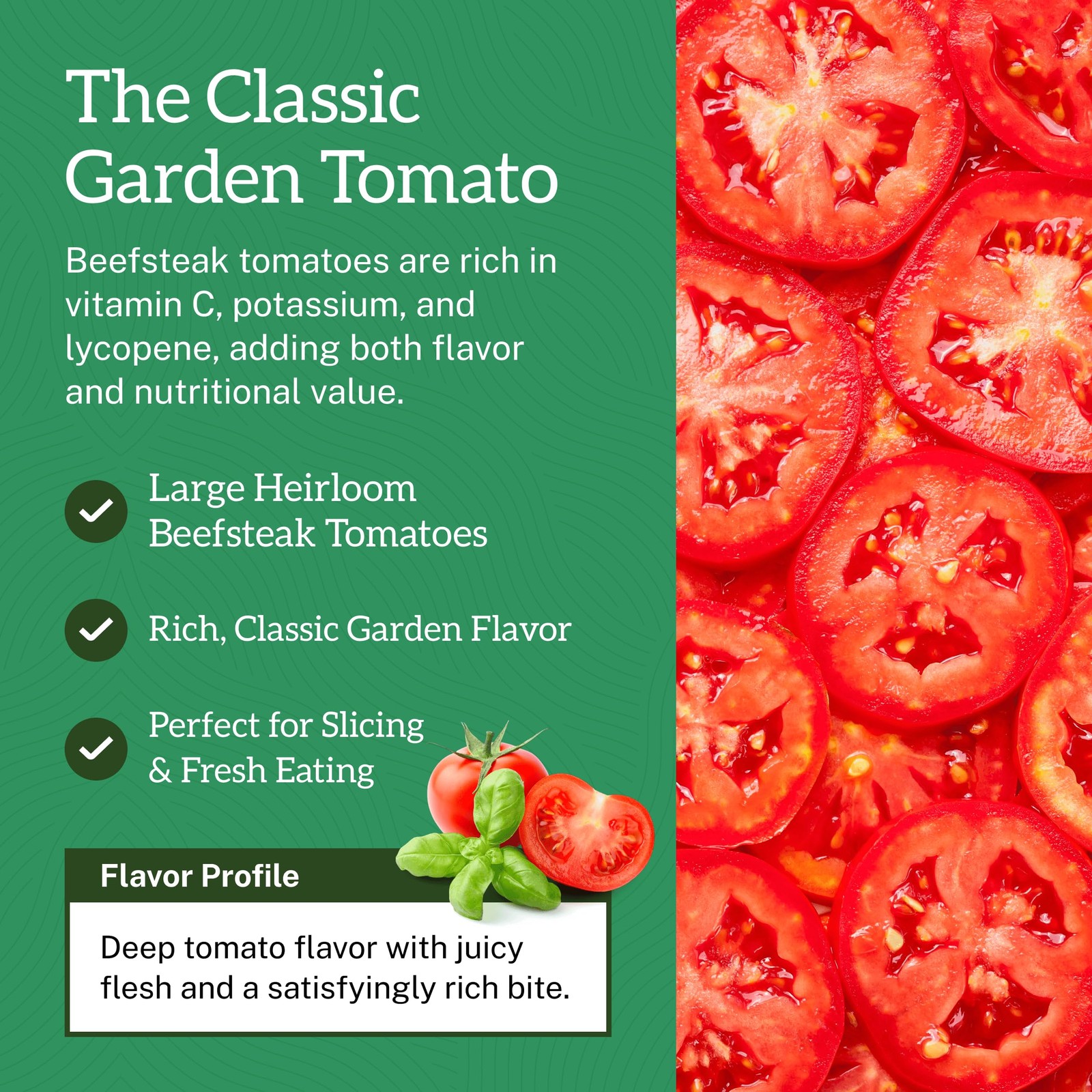 TKE Farms & Gardens – Beefsteak Tomato Seeds for Planting, 75+ Heirloom Red