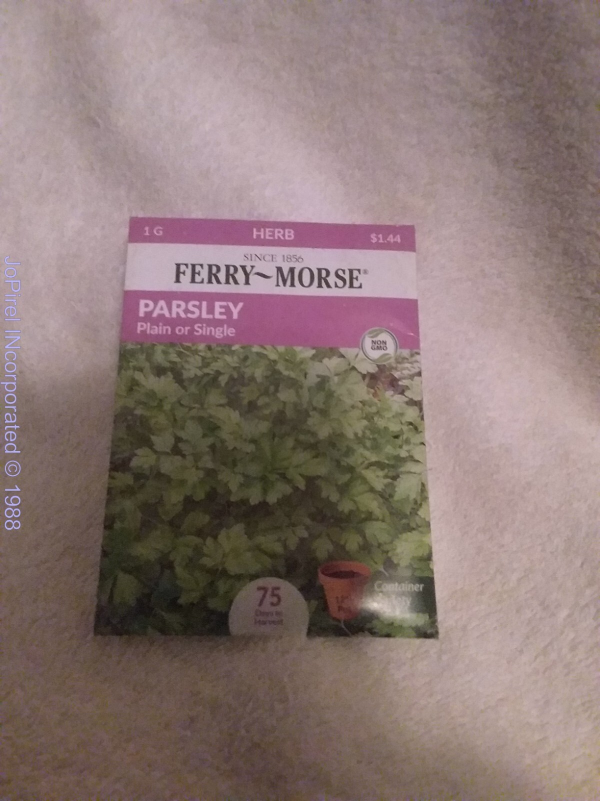 Parsley 1G Herb Seeds NON-GMO – Ferry Morse 75 days to harvest 12/22