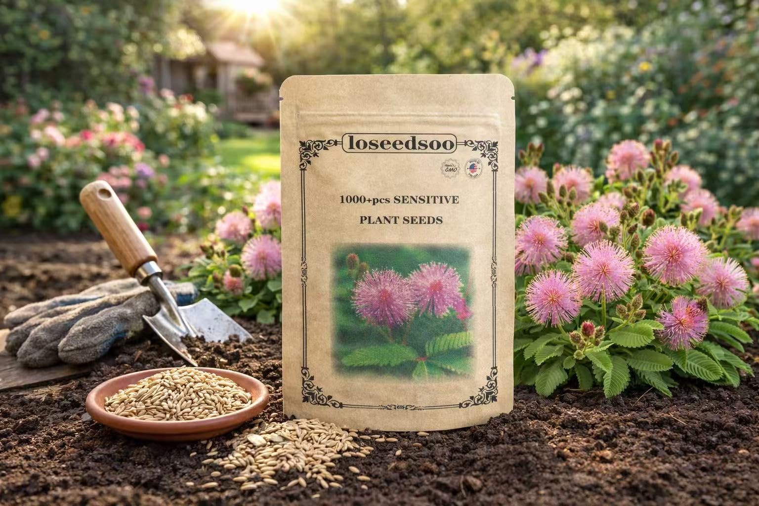 1000+ Sensitive Plant Seeds for Planting – Mimosa Pudica Touch Me Not Seeds, …