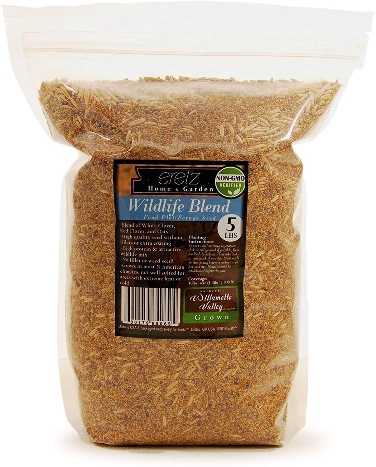 Wildlife Food Plot Blend & Forage Seed Mix by Eretz – CHOOSE SIZE! Oregon Grown