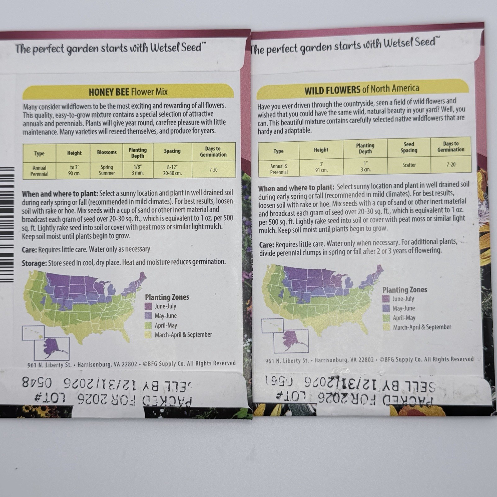 Flower Seed packet (varieties) Annual by Wetsel seed