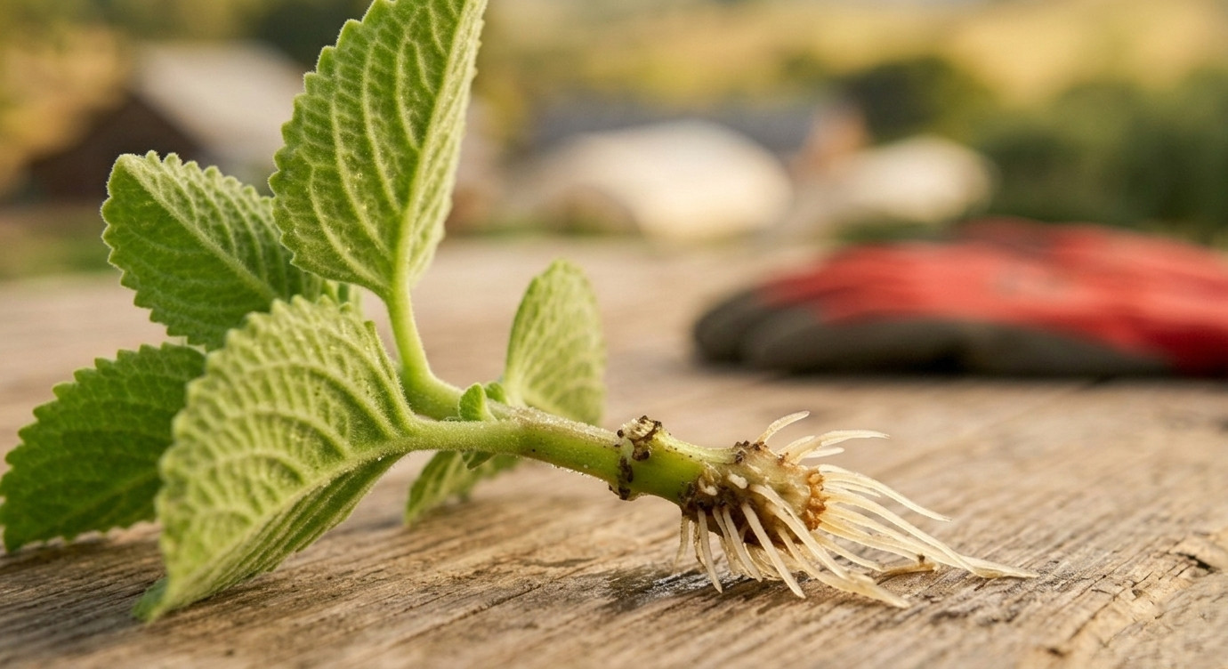 Cuban Oregano (ORGANIC) Well Rooted plant