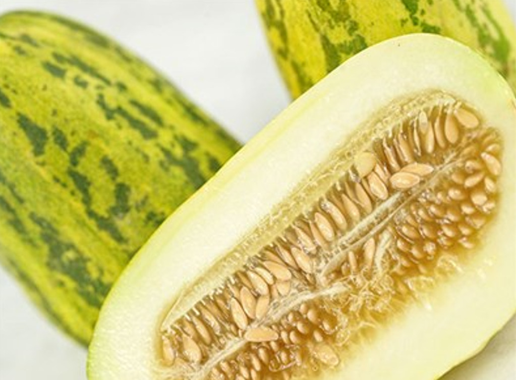 RARE✿ Heirloom Striped Apple Sweet Melon 10 Seeds ●Delicious