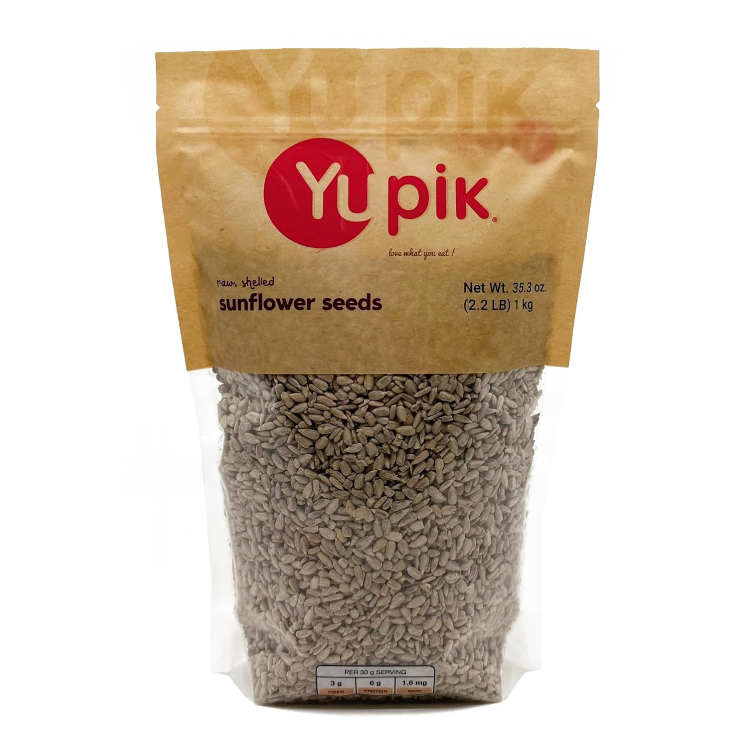 Seeds, Raw Shelled Sunflower Kernels, 2.2 Lb