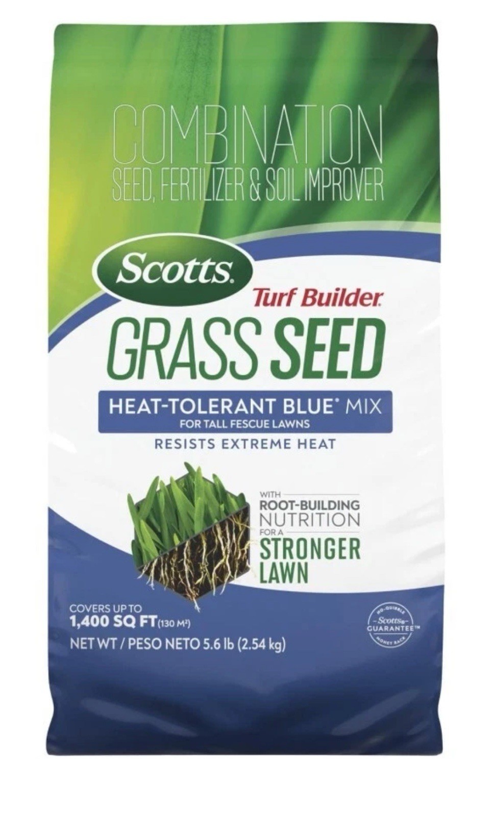 Scotts Turf Builder Grass Seed Heat-Tolerant Blue Mix for Tall Fescue Lawns