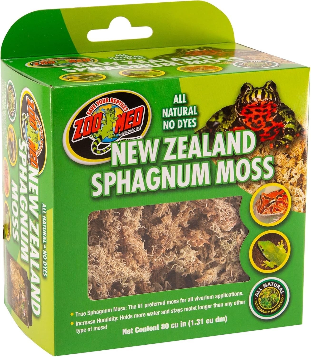 Sphagnum Moss from New Zealand 1.0 Count Ideal for Live Plants and Terrariums