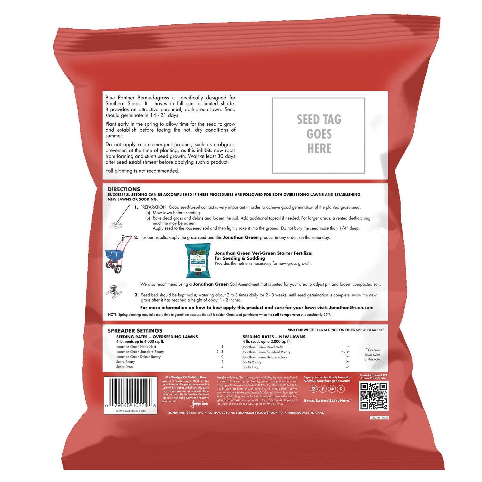 Jonathan Green 10354 Blue Panther Bermudagrass – Lawn 4 Lb