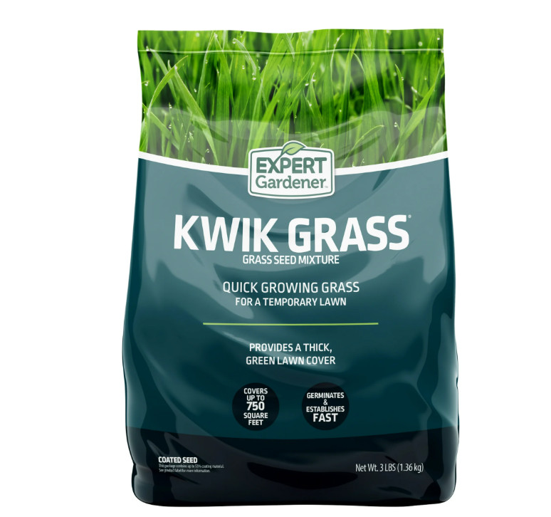 Kwik Grass Seed Mix, for Sun to Partial Shade, Quick Repair 3 Lb.