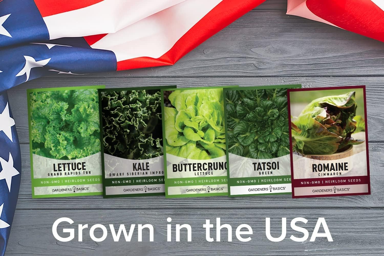 5 Variety Hydroponic Seed Pack: GMO-Free Indoor/Outdoor Greens for Family Gar…