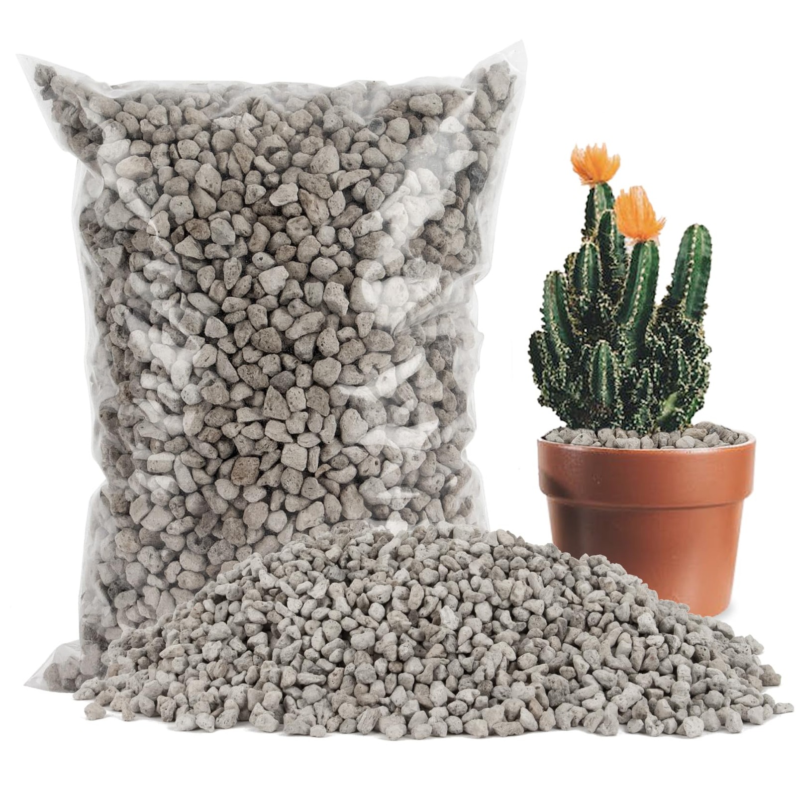Sukh Horticultural Pumice Stone – for Plants Succulent Gray