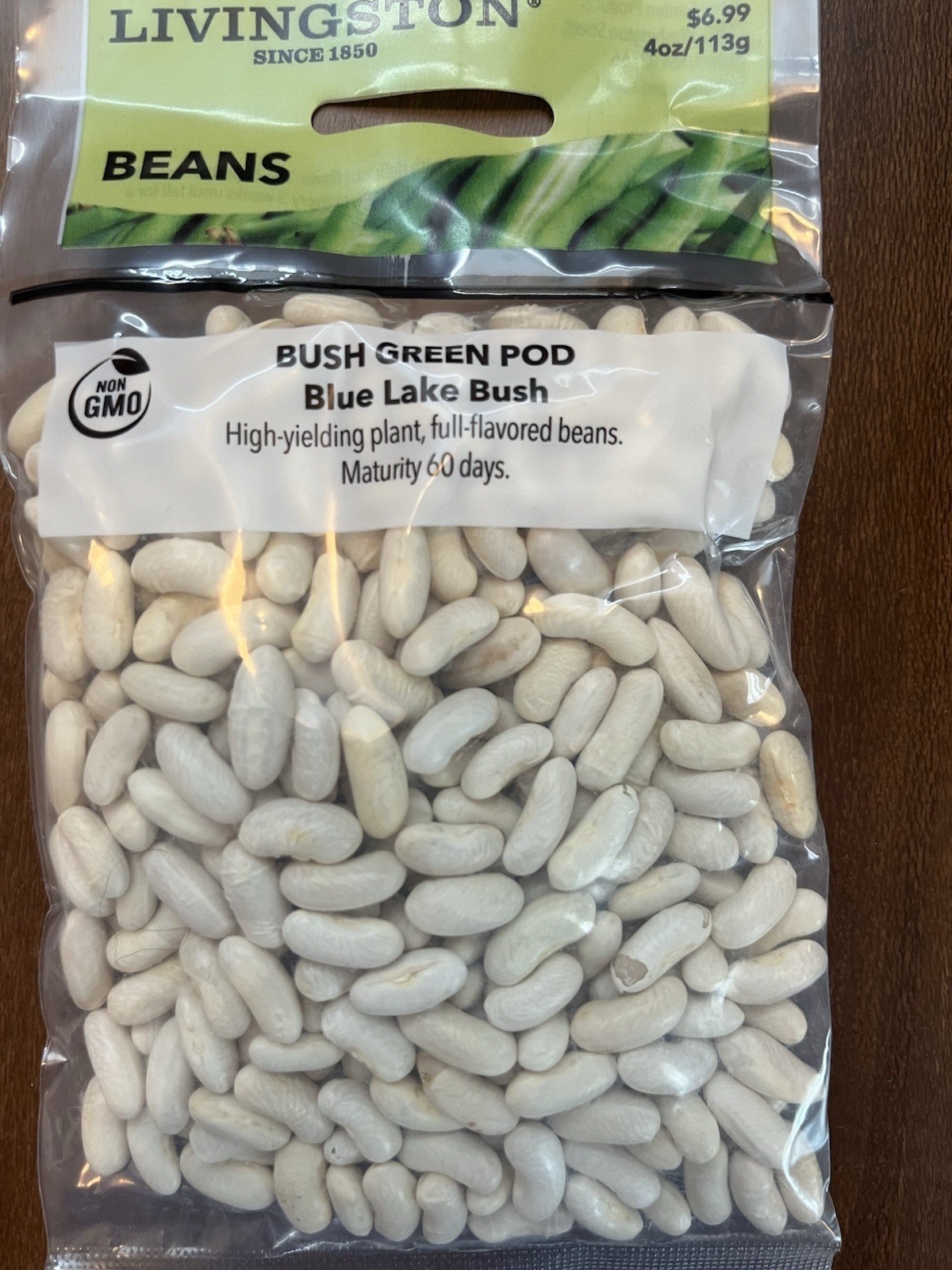 5 Bags Livingston Blue Lake Green Bean, 4 Oz. Bag