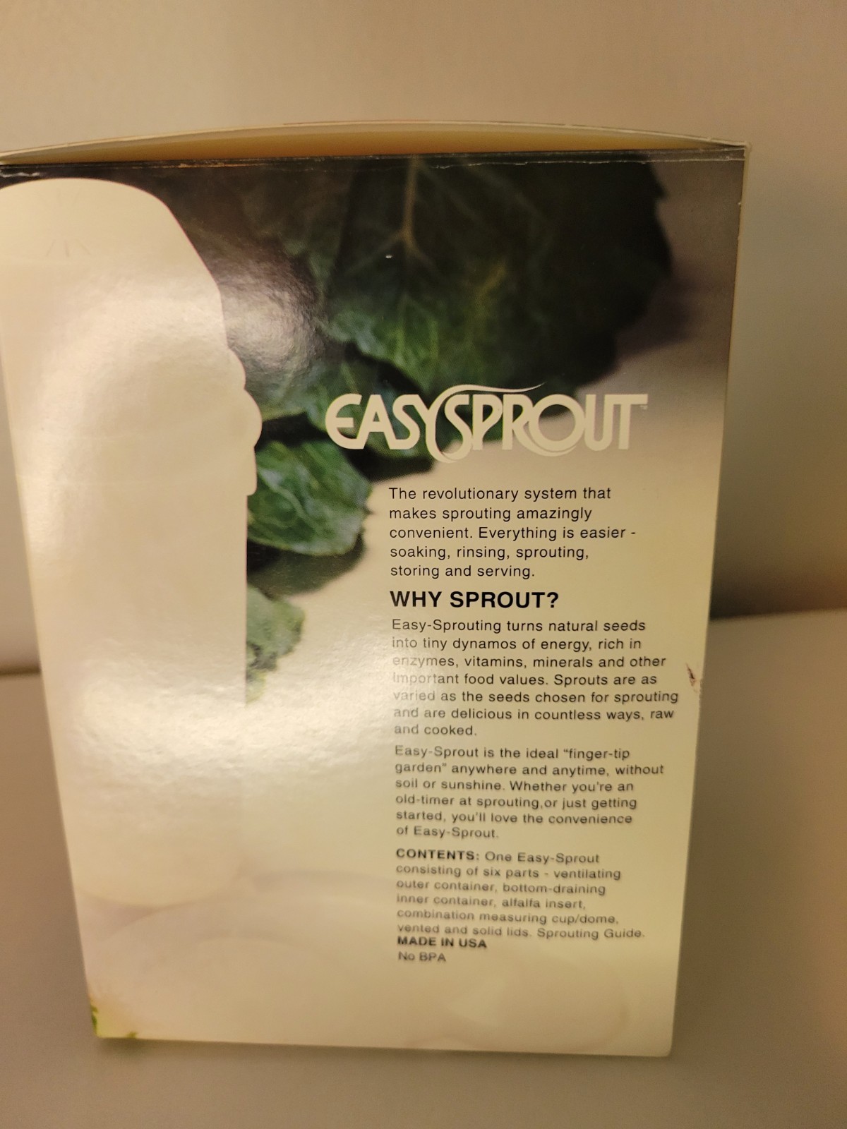 EASY SPROUT SPROUTER BY SPROUTAMO – CUP SPROUTING SYSTEM – GROW SPROUTS NEW