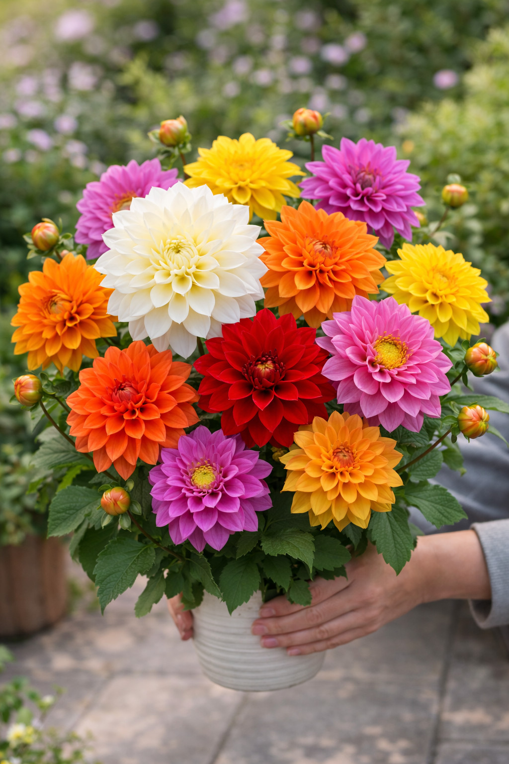 Blazing Autumn Mixed Dahlia Tubers – Assorted Mixture (5 Tubers)