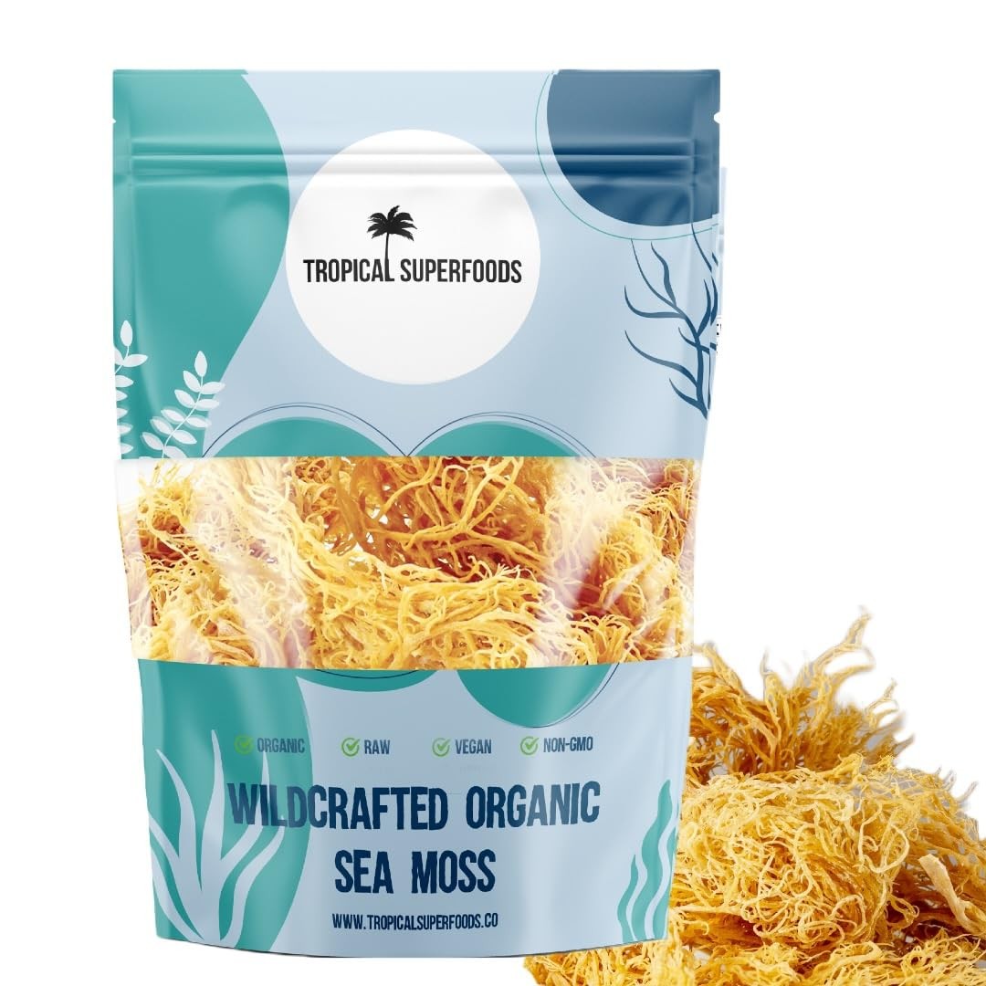 Tropical Superfoods 100% Wildcrafted Sea Moss Raw 4 oz | 4 Ounce (Pack of 1)