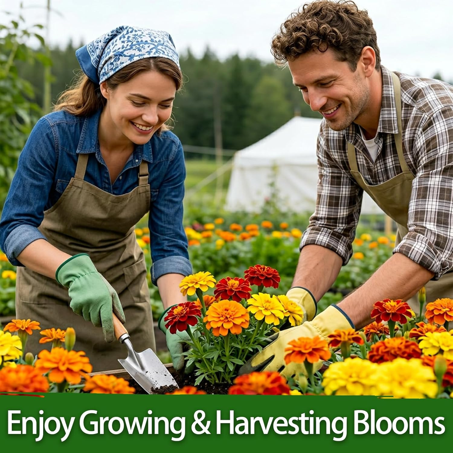 10 Varieties Flower Seeds in Individual Packs, 40000+ Non-Gmo Seeds Planting Ind