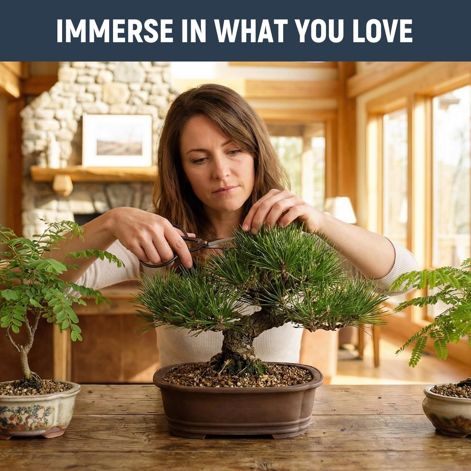 Complete Indoor Bonsai Tree Kit – 5 Unique Seeds, Tools & DIY Gardening Gift