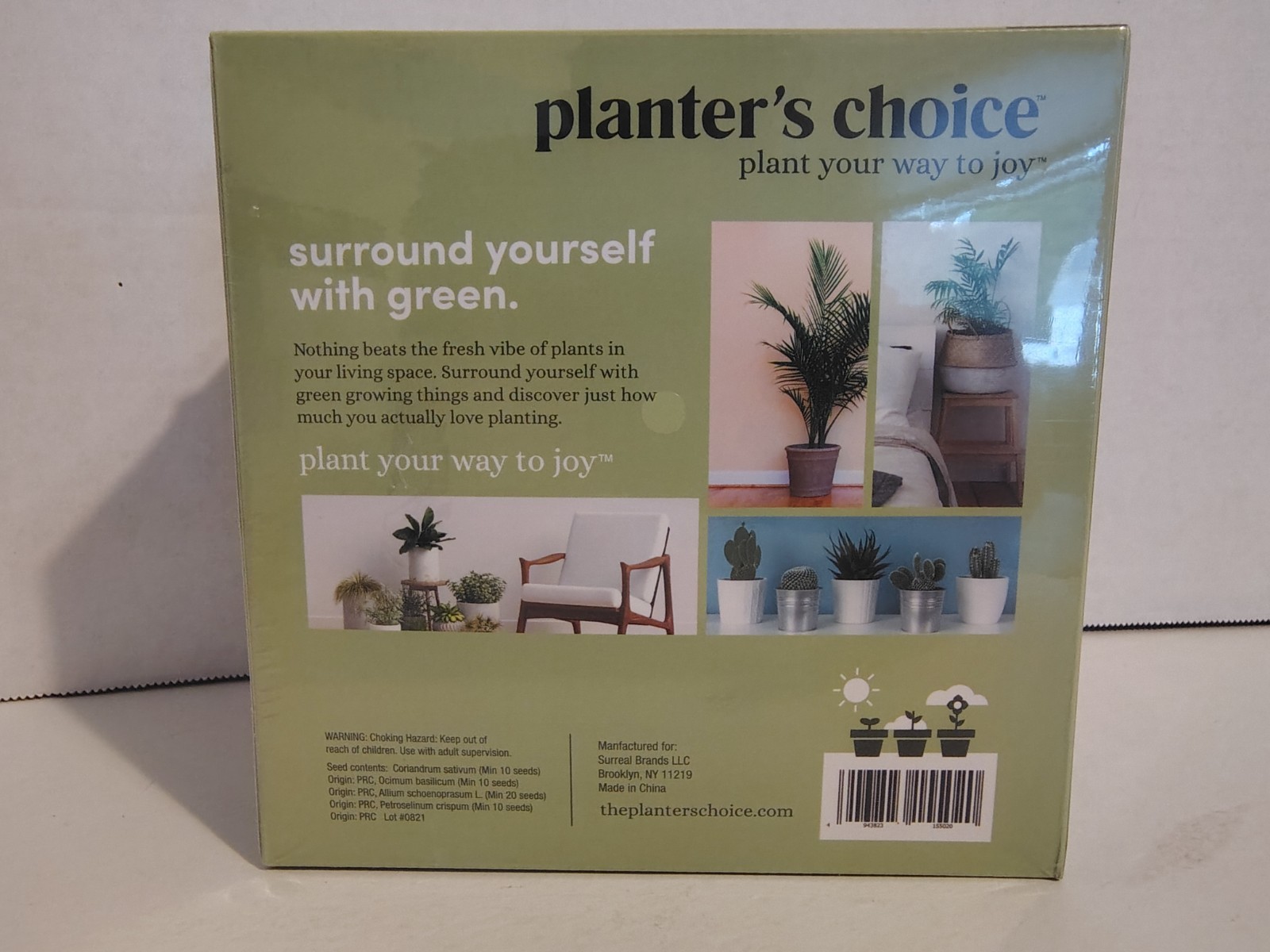 Planter’s Choice Herb Growing Kit – 15 Piece Set Basil Cilantro Chives Parsley