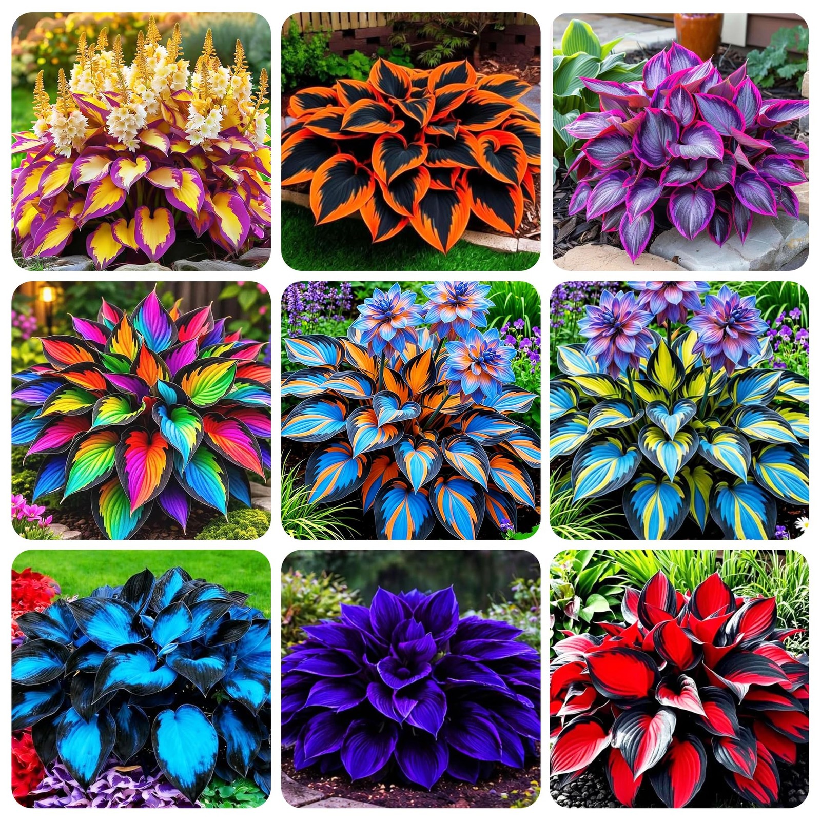 290+ USA PERMIUM Giant Hosta Seeds for Planting Indoor Outdoor-Non GMO Mixed