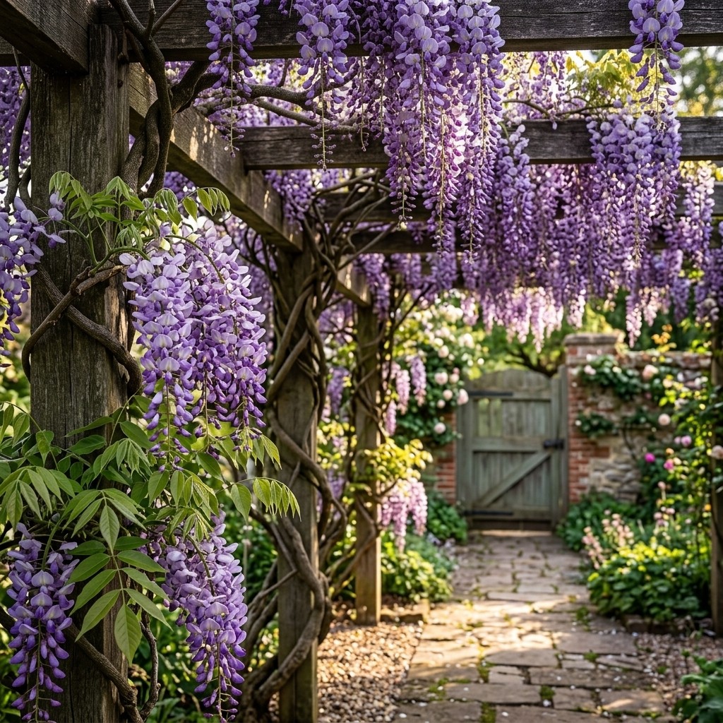 20pcs Wisteria Seeds Beautiful Ornamental Flower Seeds for Home Garden Yard Balc
