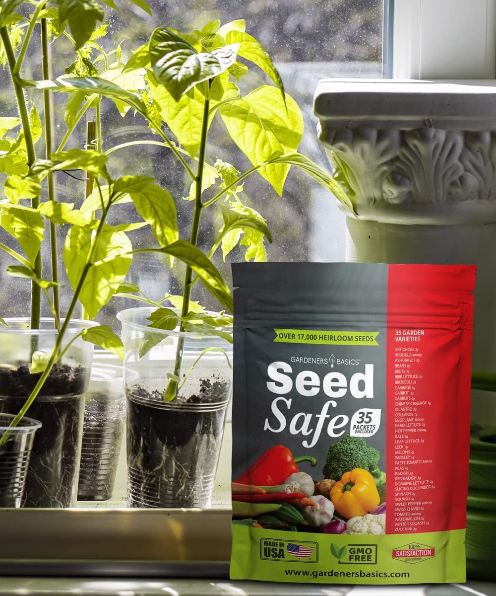 Gardeners Basics Seed Safe Kit 35 Easy to Grow Heirloom Vegetable Seeds for …