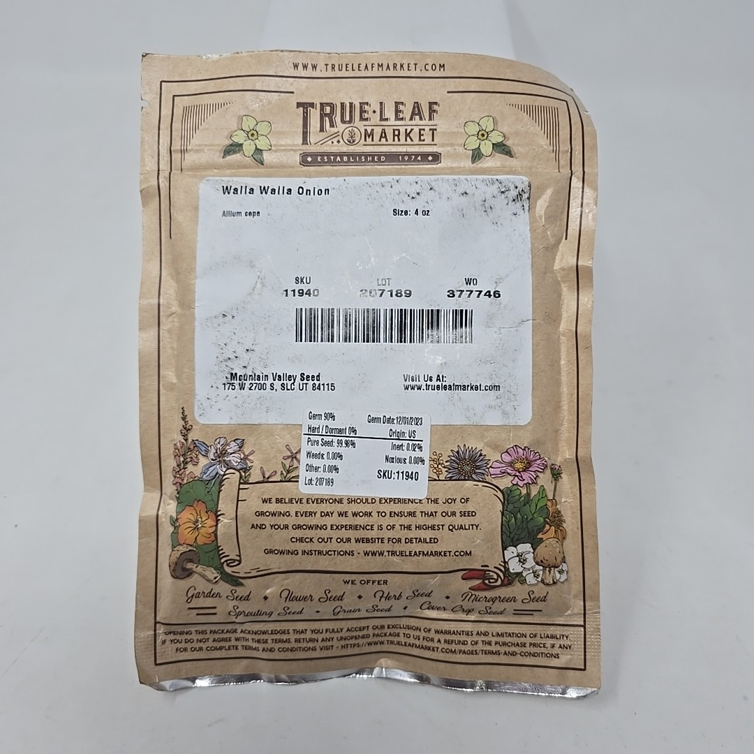 Walla Walla Onion Seeds 4oz Mountain Valley Seed