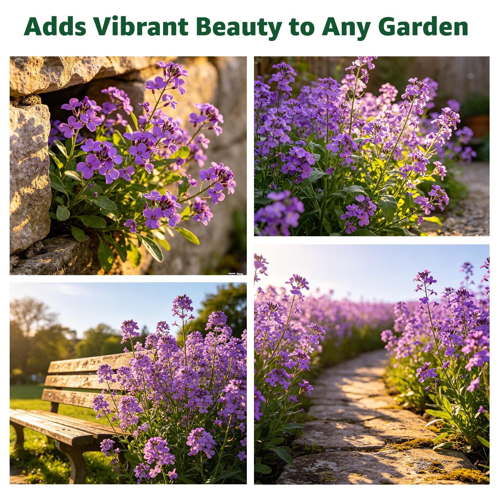 800+ Purple Aubrieta Seeds – Perennial Ground Cover for Rock Gardens & Borders,