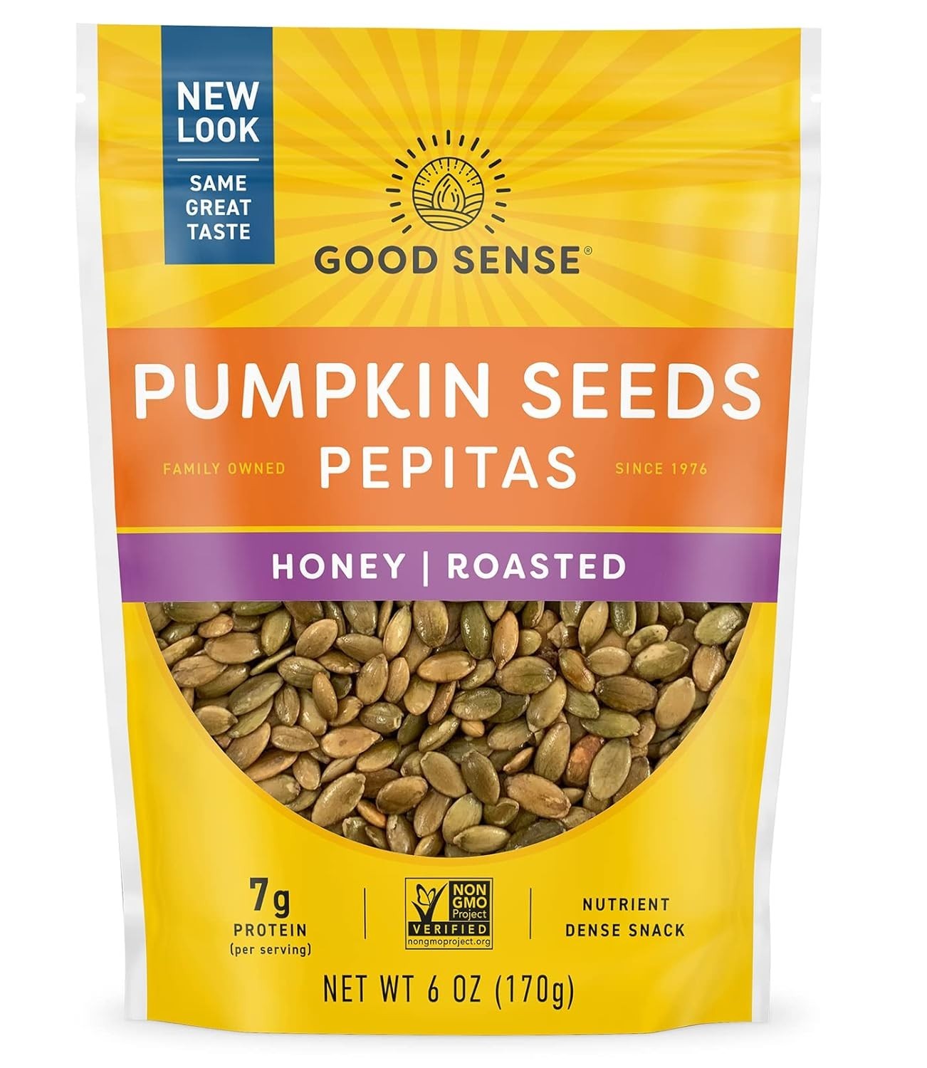 6 Ounce Honey Roasted Pumpkin Seeds Pepitas – Healthy Non-Perishable Snack