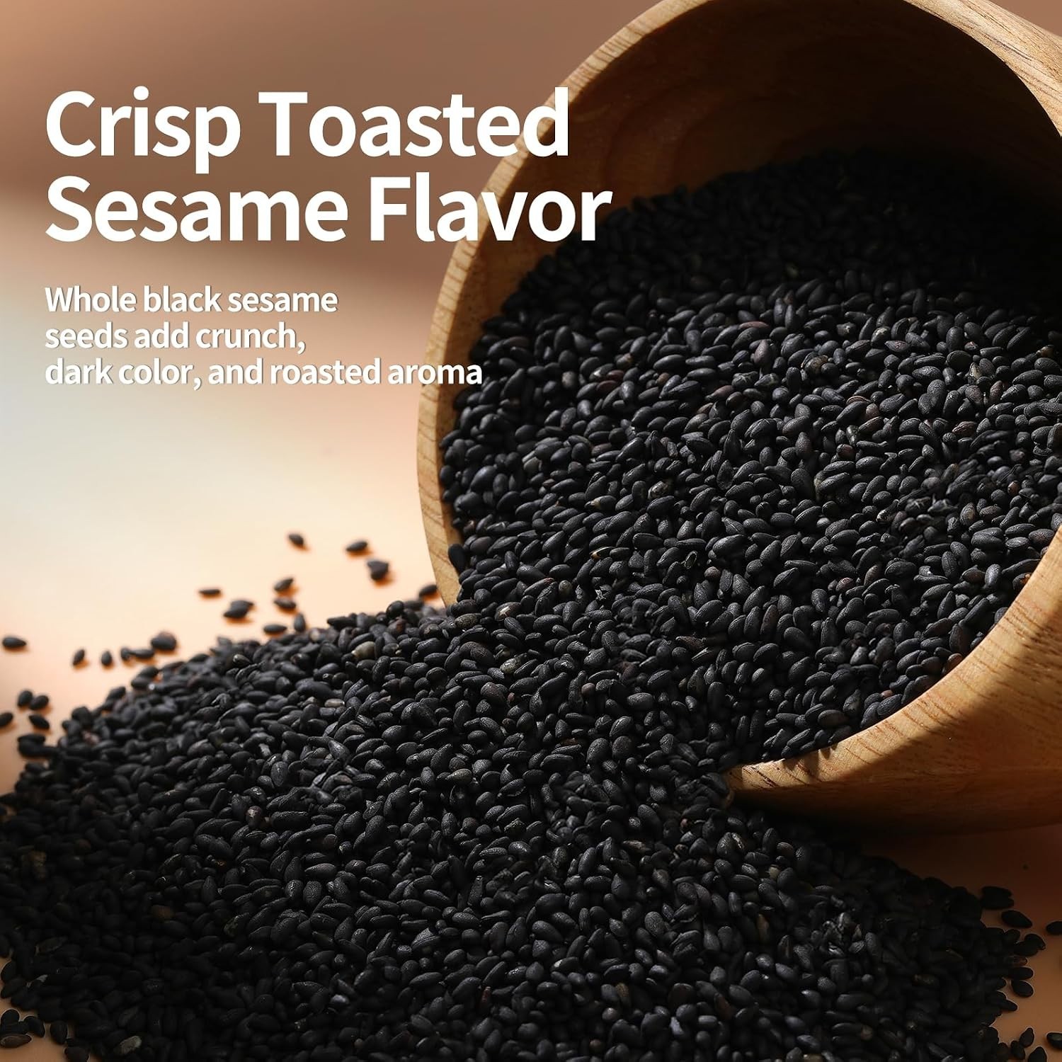 Roasted Black Sesame Seeds for Sushi, Noodles & Baking, Toasted Sesame Seeds …