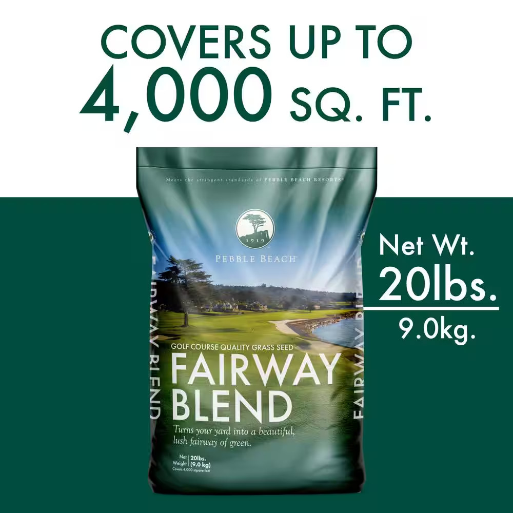 Pebble Beach Perennial Ryegrass Fairway Blend 20 Lb. 4,000 Sq. Ft. Grass Seed