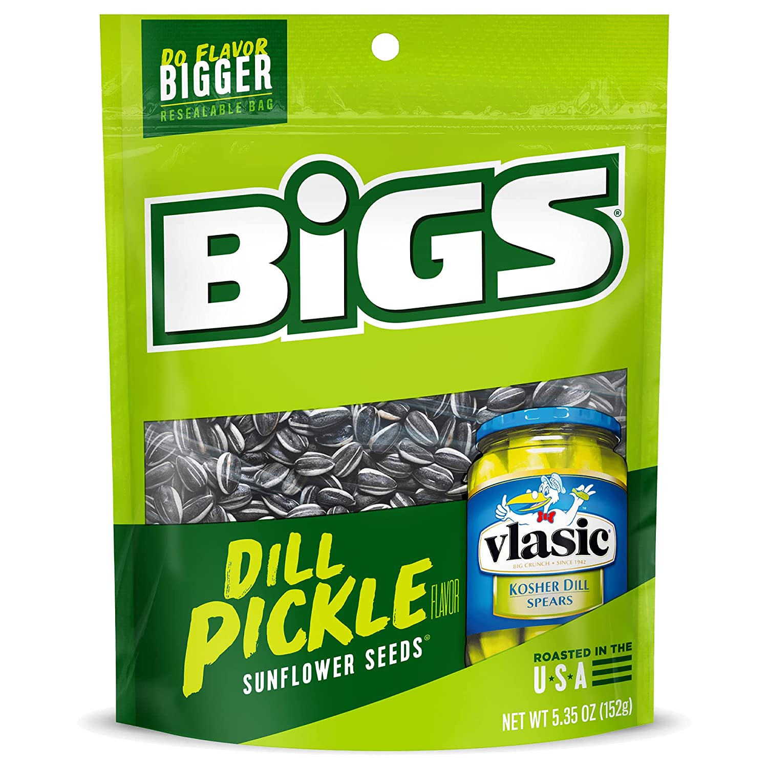 Sunflower Seeds, Vlasic Dill Pickle Flavor, 5.35 Oz. (Pack of 12)