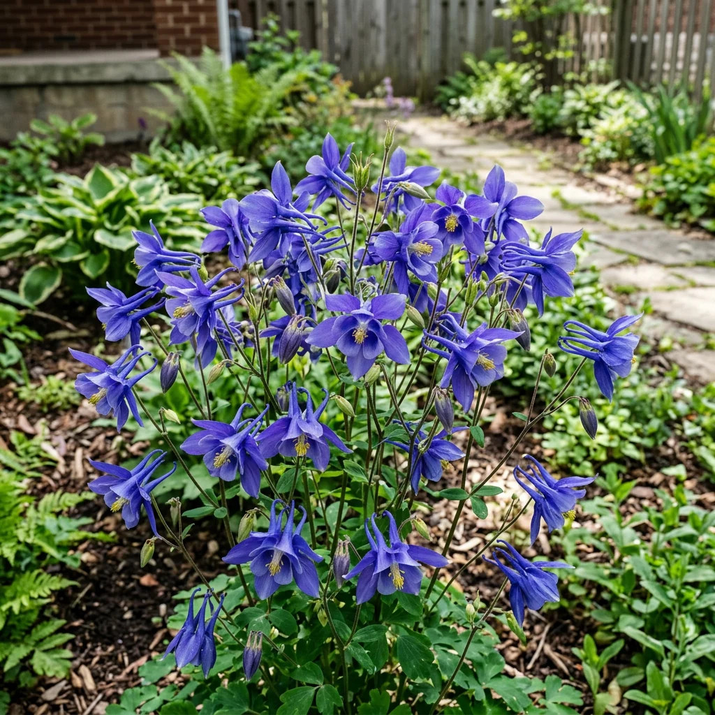 350 Blue Columbine Seeds for Planting – Heirloom Blue Columbine Flower Seeds