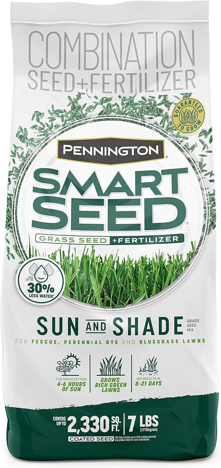 Smart Seed Sun and Shade Grass Mix 7 Lb