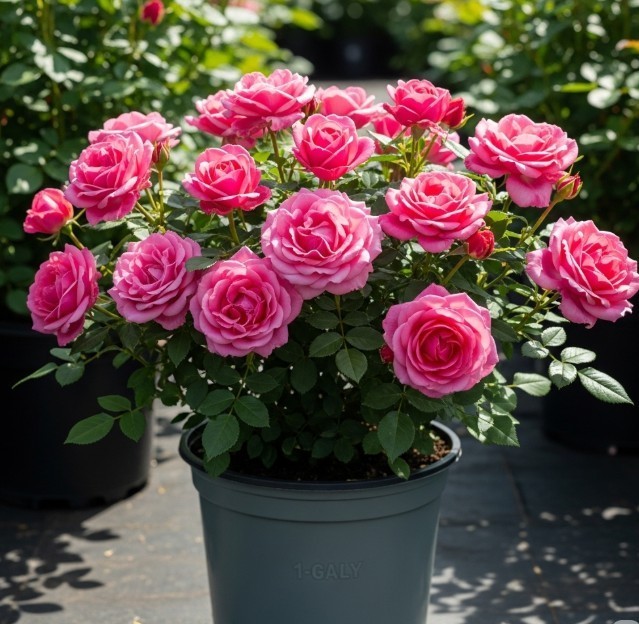 Pink Double Knock Out Rose in 3 gal Pot Outdoor Garden Plant Flowering Bush Rose