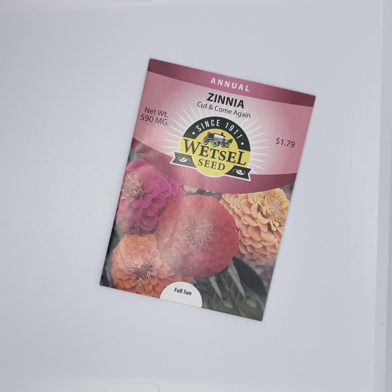 Flower Seed packet (varieties) Annual by Wetsel seed