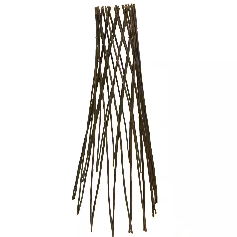 Willow Round Teepee Trellis 60in Plant Support Garden Climbing Vine Protector
