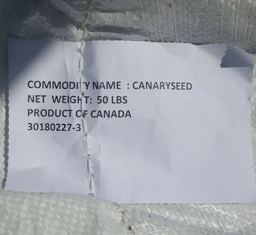 100% Pure Canary Seed Natural Choose size (1-30 Pounds)