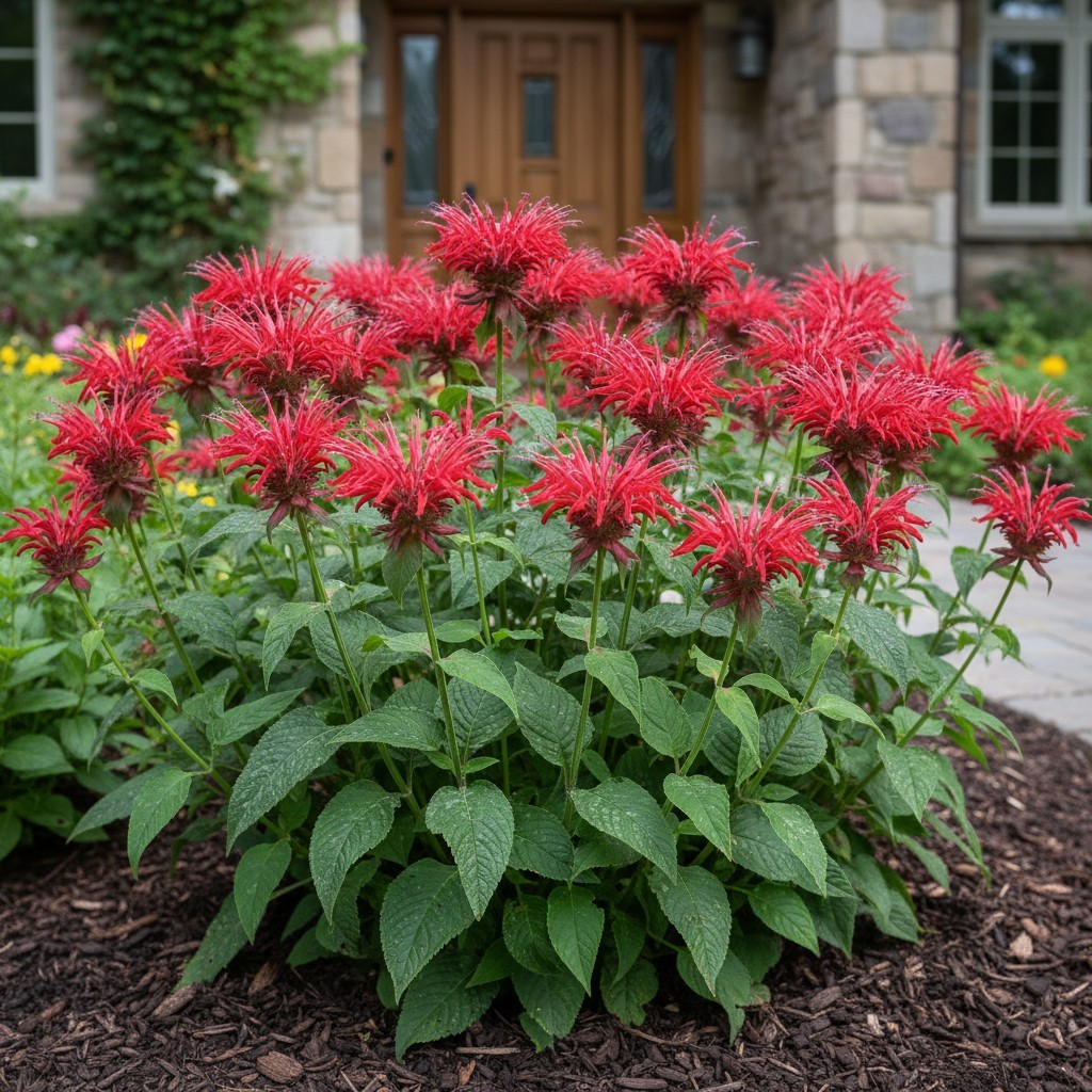 500 Bee Balm Seeds – Bright Red Blooms for Pollinator-Friendly Gardens