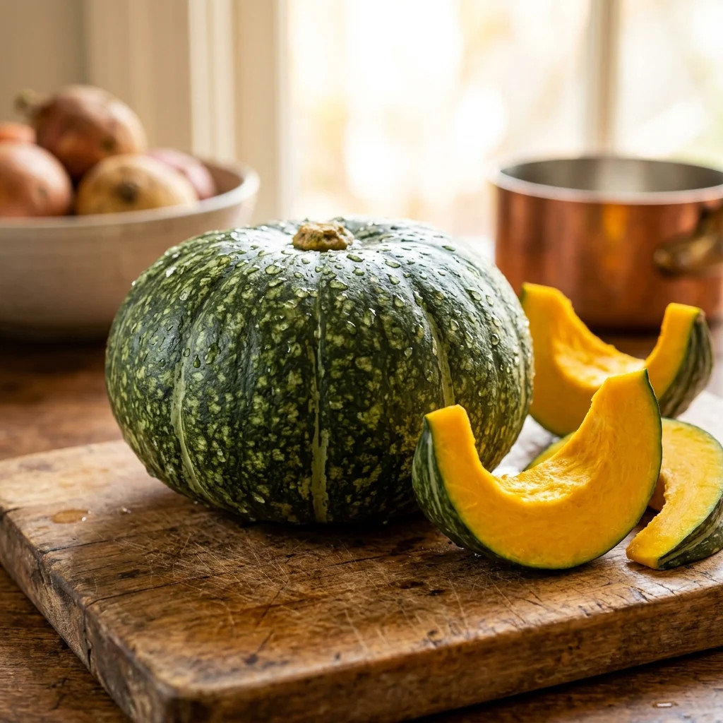 15 Japanese Kabocha Squash Seeds – Sweet Green Pumpkin Seeds for Planting