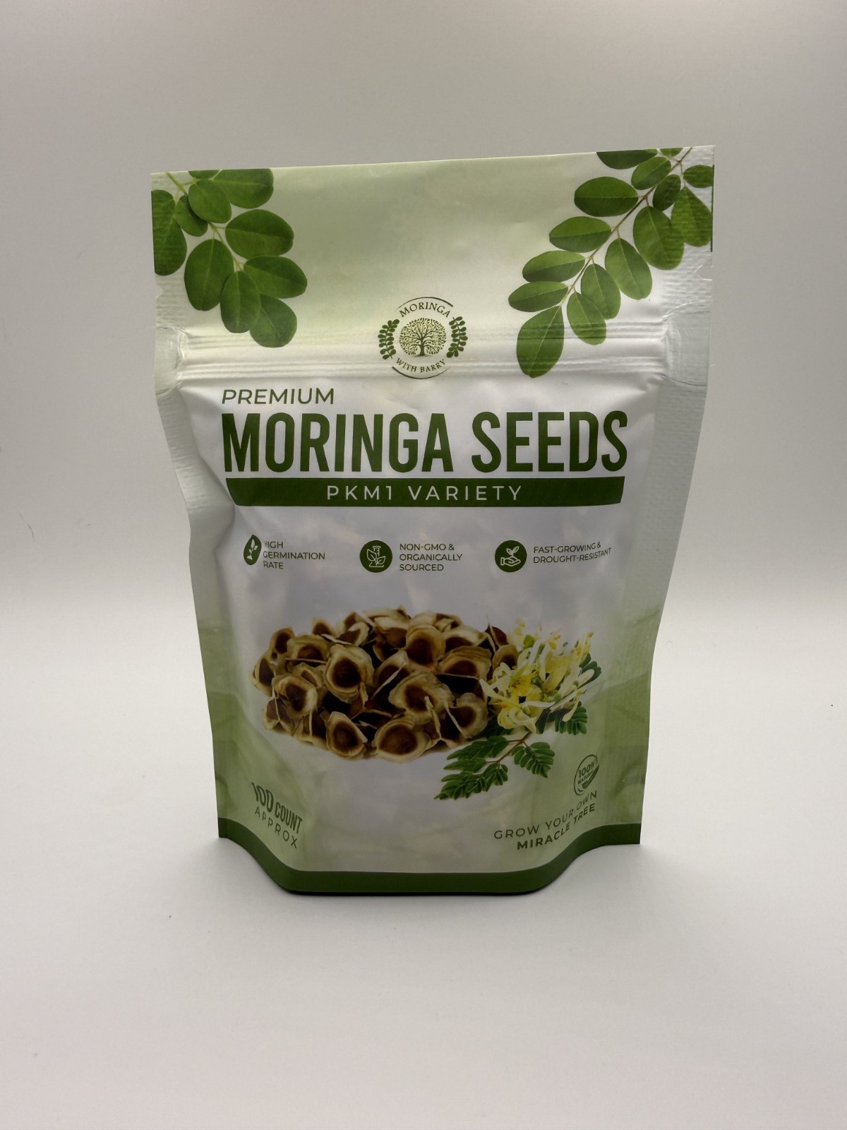 Moringa With Barry Premium Seeds PKM1 Variety 100 Count Approx – Brand New