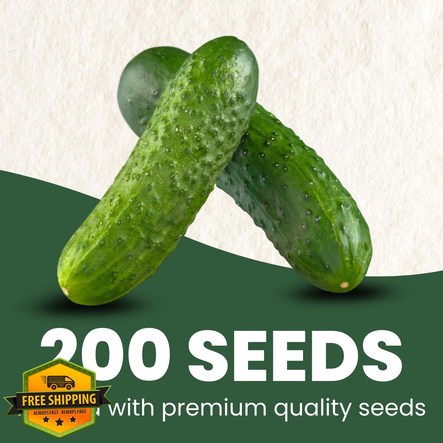 FAMILY SOWN Marketmore Cucumber Seeds