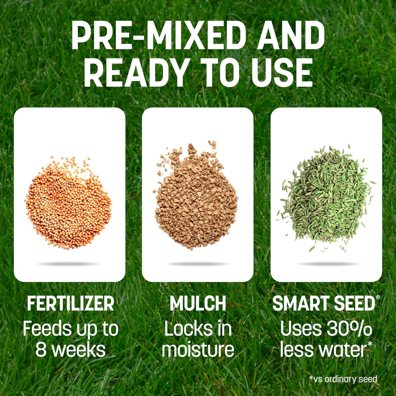 Smart Patch Sun and Shade Grass Seed Mix, for Sun to Partial Shade, 5.5 Lb.
